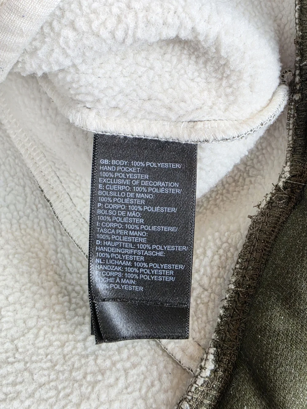 The North Face Sherpa Lined Hooded Pullover Womens XS Olive Green